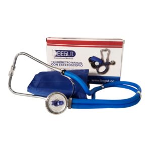 TENSIOMETRO MANUAL BEGUT CON ESTETOSCOPIO AZUL SEVEPHARMA