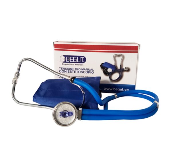 TENSIOMETRO MANUAL BEGUT CON ESTETOSCOPIO AZUL SEVEPHARMA