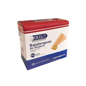 BAJALENGUAS MADERA X 500 UND - BEGUT
