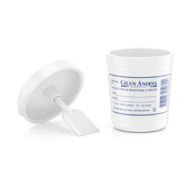 FRASCO RECOLECTOR COPROLOGICO BOLSA X 50 UND- GRAN ANDINA
