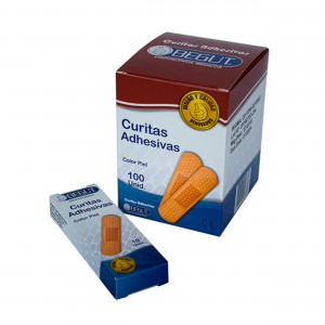 CURITAS ADHESIVAS PIEL CAJA X 100 UND  -BEGUT
