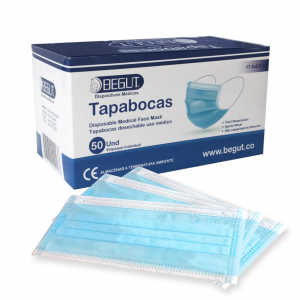 TAPABOCAS AZUL CAJA X 50 UND - BEGUT