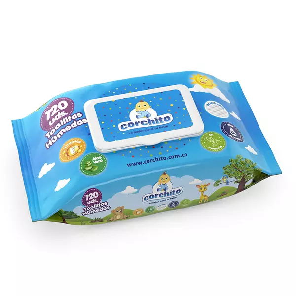 TOALLITAS HUM. COCHITO X 120 UND GRAN ANDINA