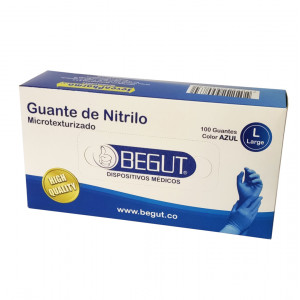 GUANTE NITRILO NEGRO TALLA S X 100 UND