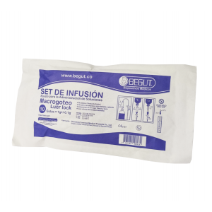 SET DE INFUSION MACROGOTEO BOLSA X UND