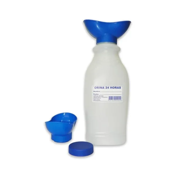 FRASCO RECOLECTOR ORINA 24 HORAS 2LTS EMBUDO- NISSI