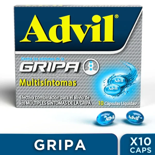 ADVIL GRIPA X 10 CAP HALOEN